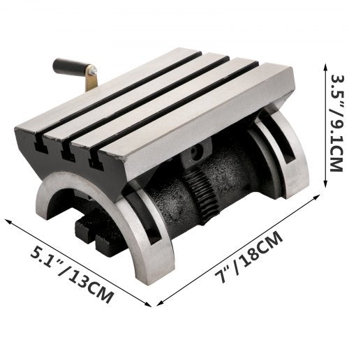 Tilting Milling Table 7x5inch Tilting Angle Milling Machine 090°Adjustable