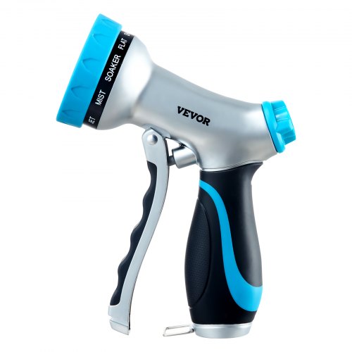 Hose Nozzle 10 Adjustable Spray Patterns Metal Water Hose Nozzle