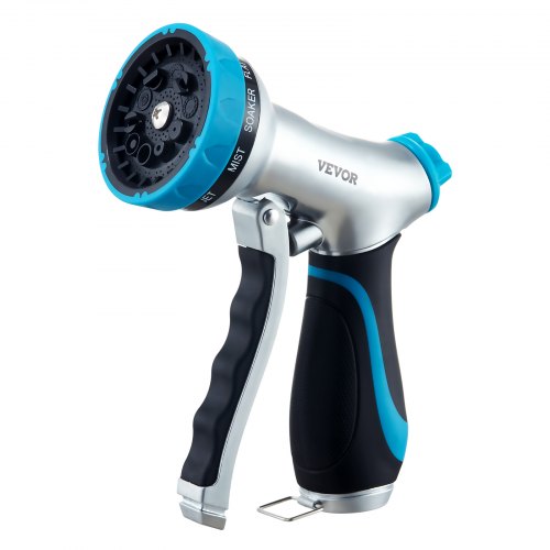 Hose Nozzle 10 Adjustable Spray Patterns Metal Water Hose Nozzle
