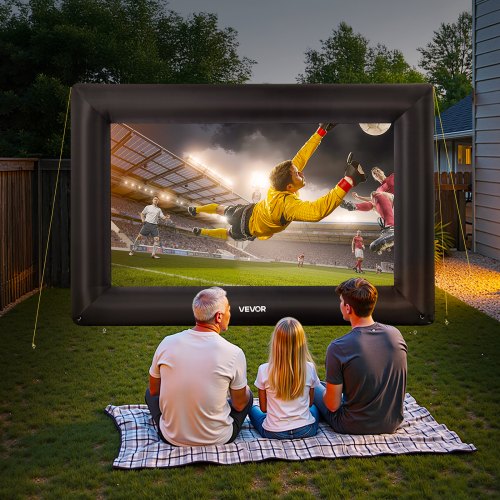 16FT Inflatable Projector Screen Inflatable Movie Screen Outdoor with 250W