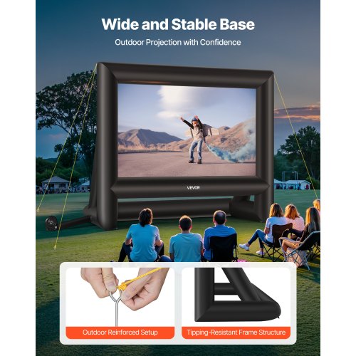 18FT Inflatable Movie Screen Inflatable Projector Screen with Portable