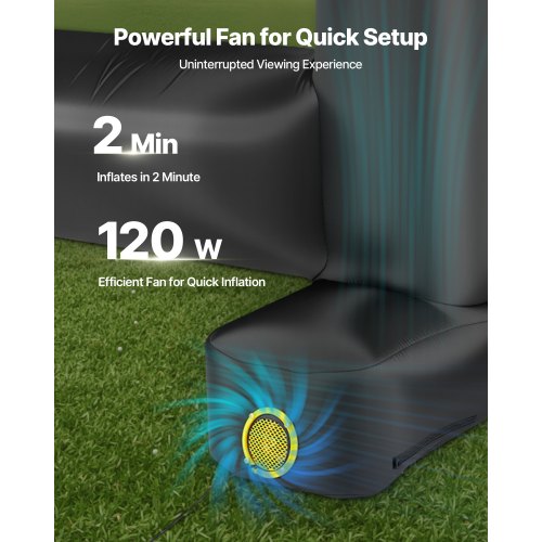 14 ft Inflatable Movie Screen 600D Washable Inflatable Projector Screen