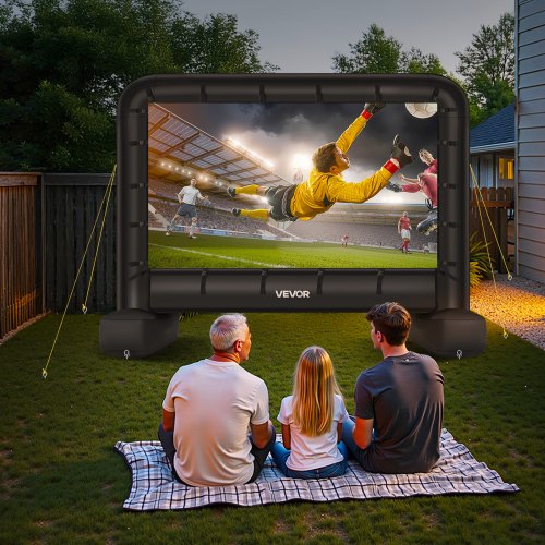 14 ft Inflatable Movie Screen 600D Washable Inflatable Projector Screen