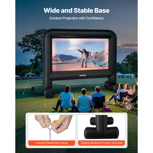16FT Inflatable Movie Screen Inflatable Projector Screen with Portable