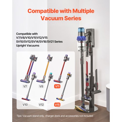 Vacuum Stand Compatible With Dyson V7 V8 V10 V11 V12 V15 SV10 SV12 SV14