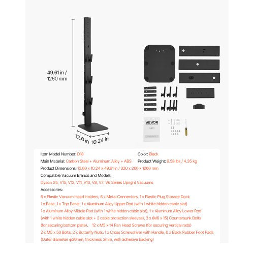 Vacuum Stand Compatible with Dyson G5 V15 V12 V11 V10 V8 V7 V6 Series