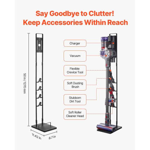 Vacuum Stand Compatible With Dyson V6 V7 V8 V10 V11 V15 Stable Vacuum 1