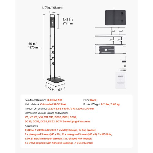 Vacuum Stand Compatible With Dyson V6 V7 V8 V10 V11 V15 Stable Vacuum 1