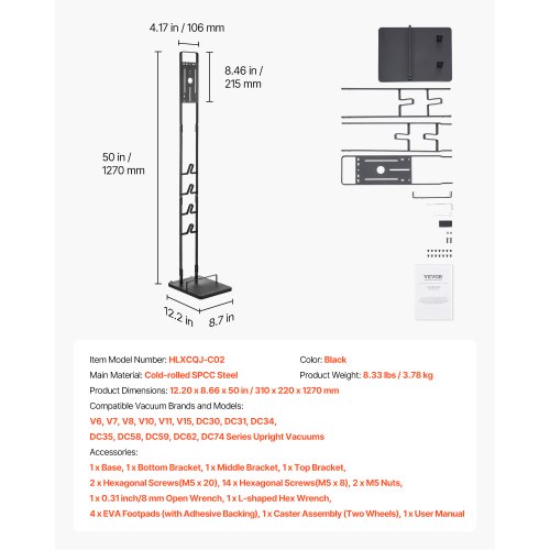Vacuum Stand Compatible With Dyson V6 V7 V8 V10 V11 V15 Stable Vacuum 2