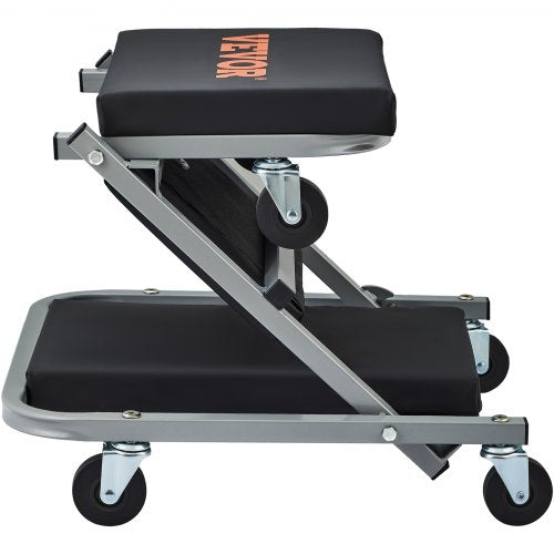 2 in 1 Z Creeper Seat Rolling Chair Auto Mechanics Shop Garage Work Stool – 300L