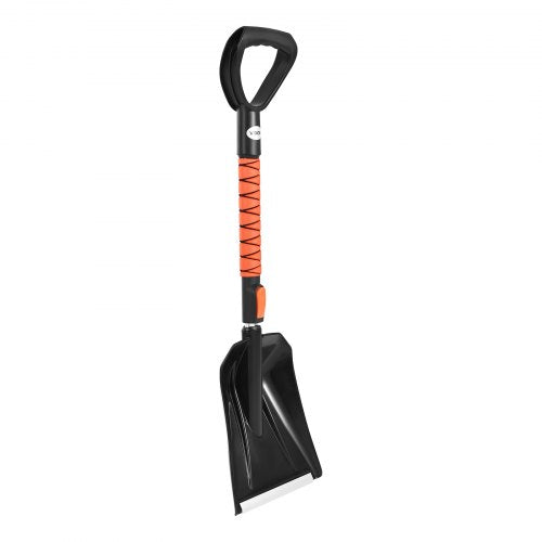 Snow Shovel and Snow Brush 42 in Extendable Snows Broom Ice Scraper with 180°