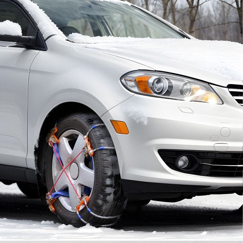 8 PCS Snow Chains Tire Traction Wheel Chains for Tire Width 92112