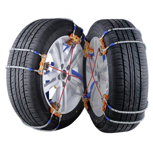 8 PCS Snow Chains Tire Traction Wheel Chains for Tire Width 92112