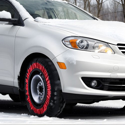 Thickened Snow Socks for Tires Polyester Fiber Tire Socks with Elastic