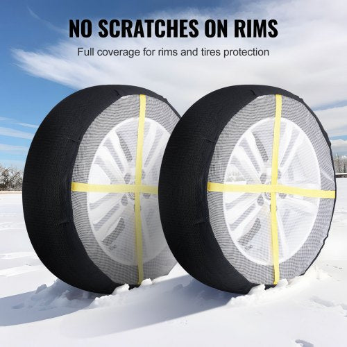 Thickened Snow Socks for Tires Full Coverage Tire Socks with Polyester