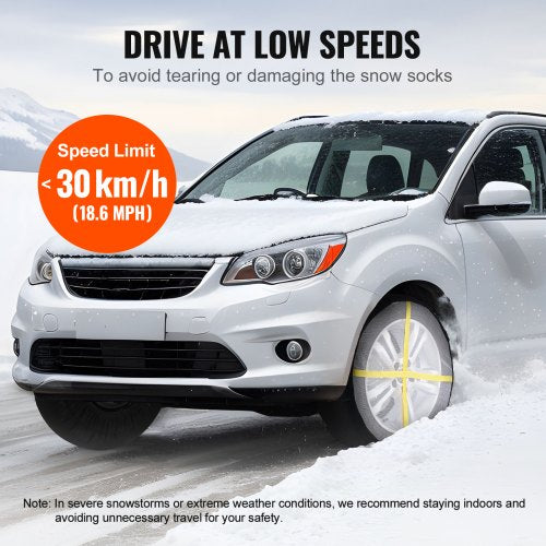 Thickened Snow Socks for Tires Full Coverage Tire Socks with Polyester