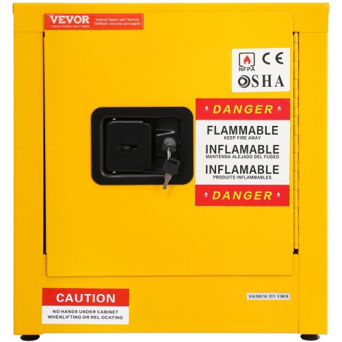 Flammable Cabinet 169 x 169 x 182 Galvanized Steel Safety Cabinet
