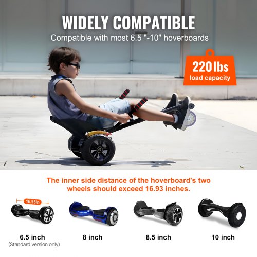 Hoverboard Seat Attachment Compatible with All 65 8 85 10