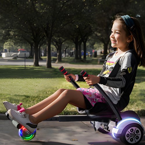 Hoverboard Seat Attachment for 65 8 85 10 Hoverboards with LED