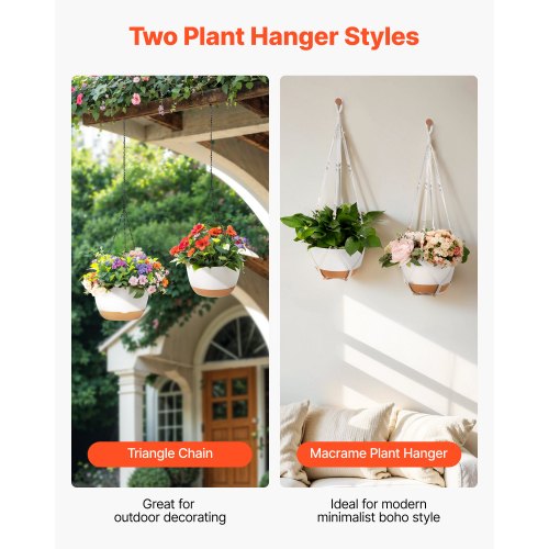 Hanging Planters 10 Inch SelfWatering Hanging Planter 2 Pack Flower Pots