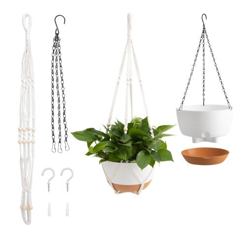 Hanging Planters 10 Inch SelfWatering Hanging Planter 2 Pack Flower Pots