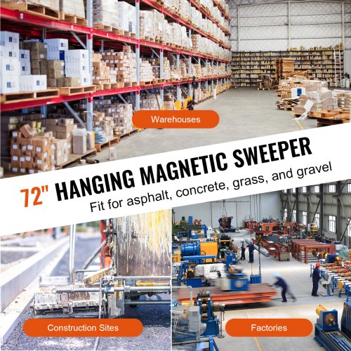 105lbs Hanging Magnetic Sweeper Pickup Tool Nail HangType Magnetic