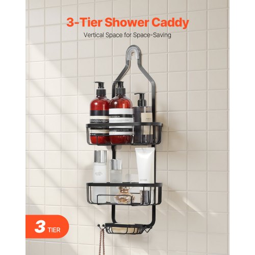 Shower Caddy 3Tier Hanging Bathroom Shower Storage Organization Shelves