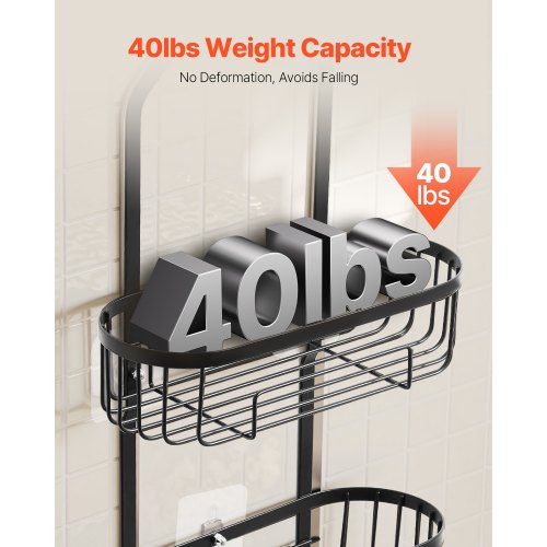 Shower Caddy 3Tier Hanging Bathroom Shower Storage Organization Shelves