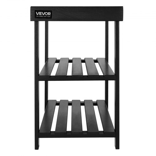 Shoe Rack Bench 3Tier Bamboo Entryway Bench Shoe Storage Organizer Holds