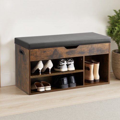 Entryway Shoe Bench 317 x 120 x 17.5 Inch Shoe Storage Organizer with Lift Top
