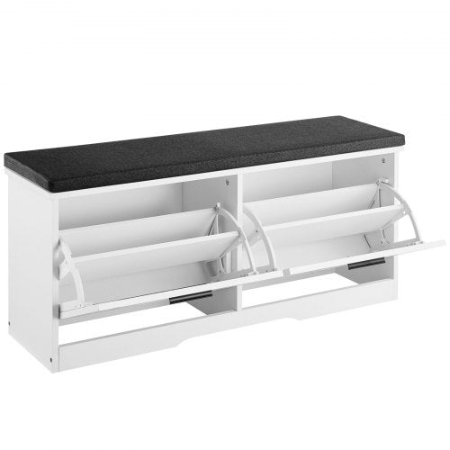 Entryway Shoe Storage Bench 394 x 120 x 18.7 Inch Shoe Organizer with Flip