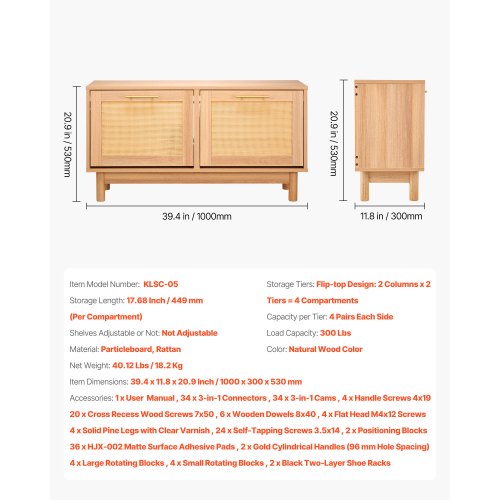 Entryway Shoe Bench 394 x 118 x 20.9 Inch RattanLike Shoes Bench with 2