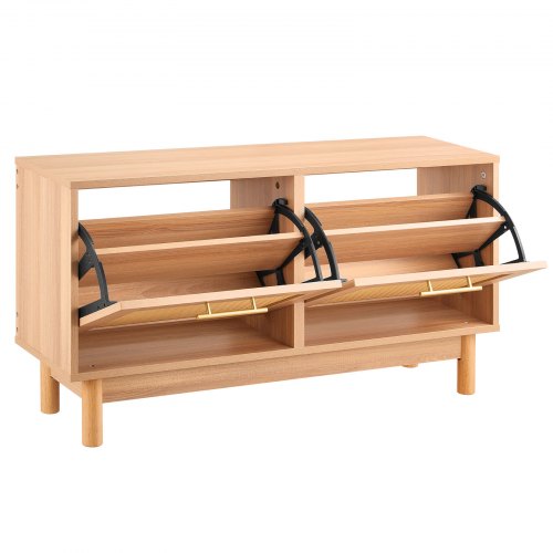 Entryway Shoe Bench 394 x 118 x 20.9 Inch RattanLike Shoes Bench with 2