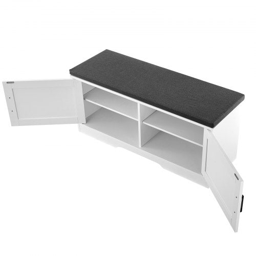 Shoe Storage Bench 394 x 140 x 18.1 Inch Shoe Organizer with Padded Seat