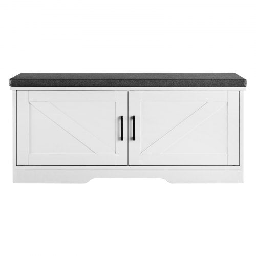 Shoe Storage Bench 394 x 140 x 18.1 Inch Shoe Organizer with Padded Seat