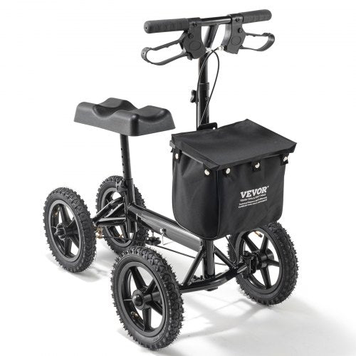 Folding Knee Scooter Aluminum Steerable Knee Walker with HeightAdjustable
