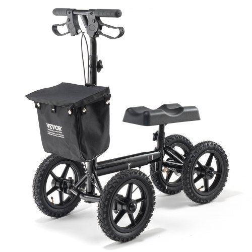 Folding Knee Scooter Aluminum Steerable Knee Walker with HeightAdjustable