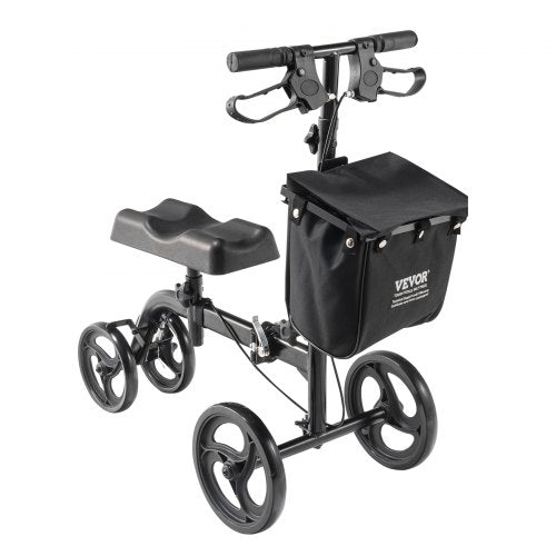 Folding Knee Scooter Carbon Steel Steerable Knee Walker with HeightAdjustable 1