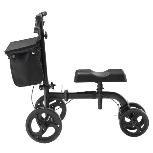 Folding Knee Scooter Carbon Steel Steerable Knee Walker with HeightAdjustable 1