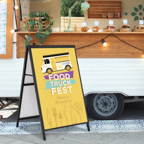 A Frame Sidewalk Sign 24x36 Inch Heavy Duty Slidein Signboard Holder