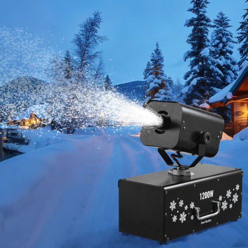 Snow Machine 1200W 90° Shaking Head Snow Maker with Wireless Remote