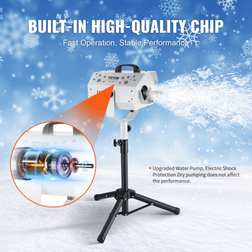 Snow Machine 1200W Snow Making Machine with Height Adjustable Stand