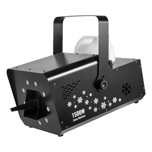 1500W Snow Machine with RGB DMX512 Signal Control 9 LED Lights Wireless