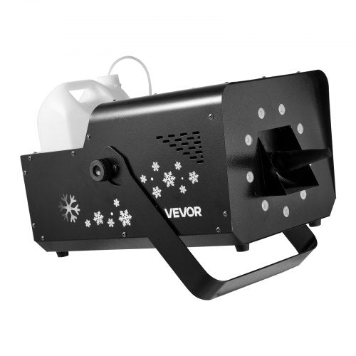 1500W Snow Machine with RGB DMX512 Signal Control 9 LED Lights Wireless