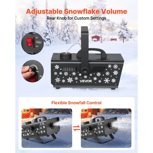 Snow Machine 650W HandheldHanging Fake Snow Maker Snowmaking Machine