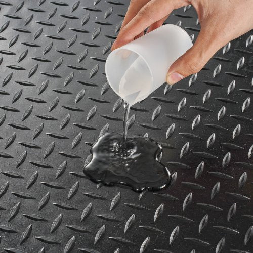 DiamondPlate Rubber Flooring Roll 3 mm x 4 ft x 15 ft Garage Floor Mat