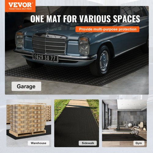 DiamondPlate Rubber Flooring Roll 3 mm x 4 ft x 8 ft Garage Floor Mat SBR