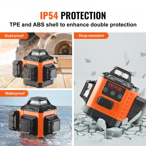 100ft Self Leveling Laser Level Manual Green 3 x 360° Cross Line Laser