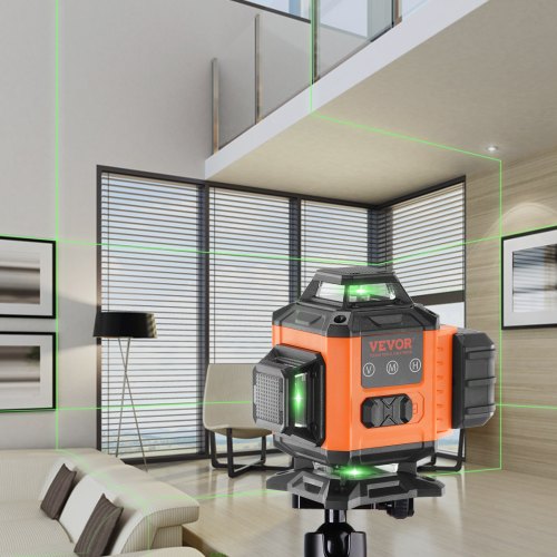 Laser Level 100ft Self Leveling Manual Green 4 x 360° Cross 16 Line Laser