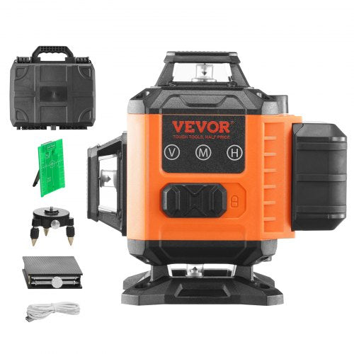 Laser Level 100ft Self Leveling Manual Green 4 x 360° Cross 16 Line Laser
